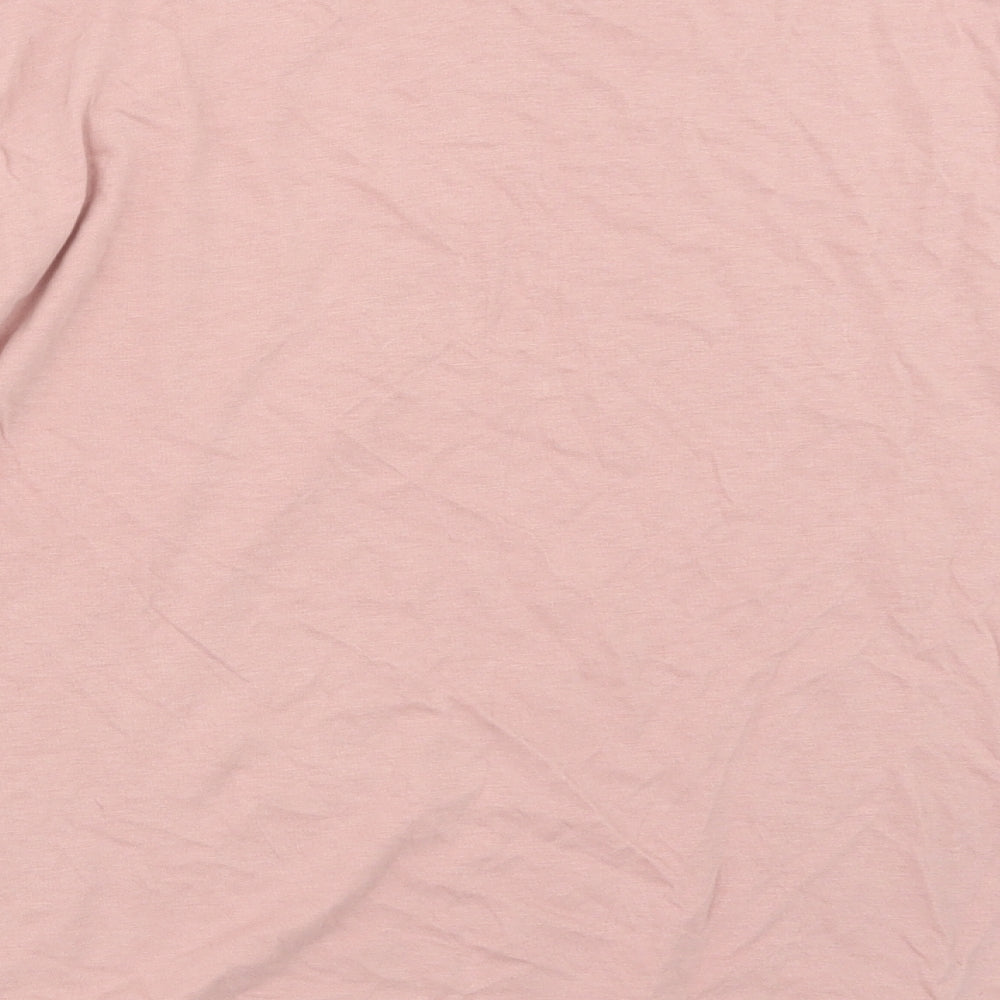 Marks and Spencer Womens Pink Geometric  Top Pyjama Top Size L