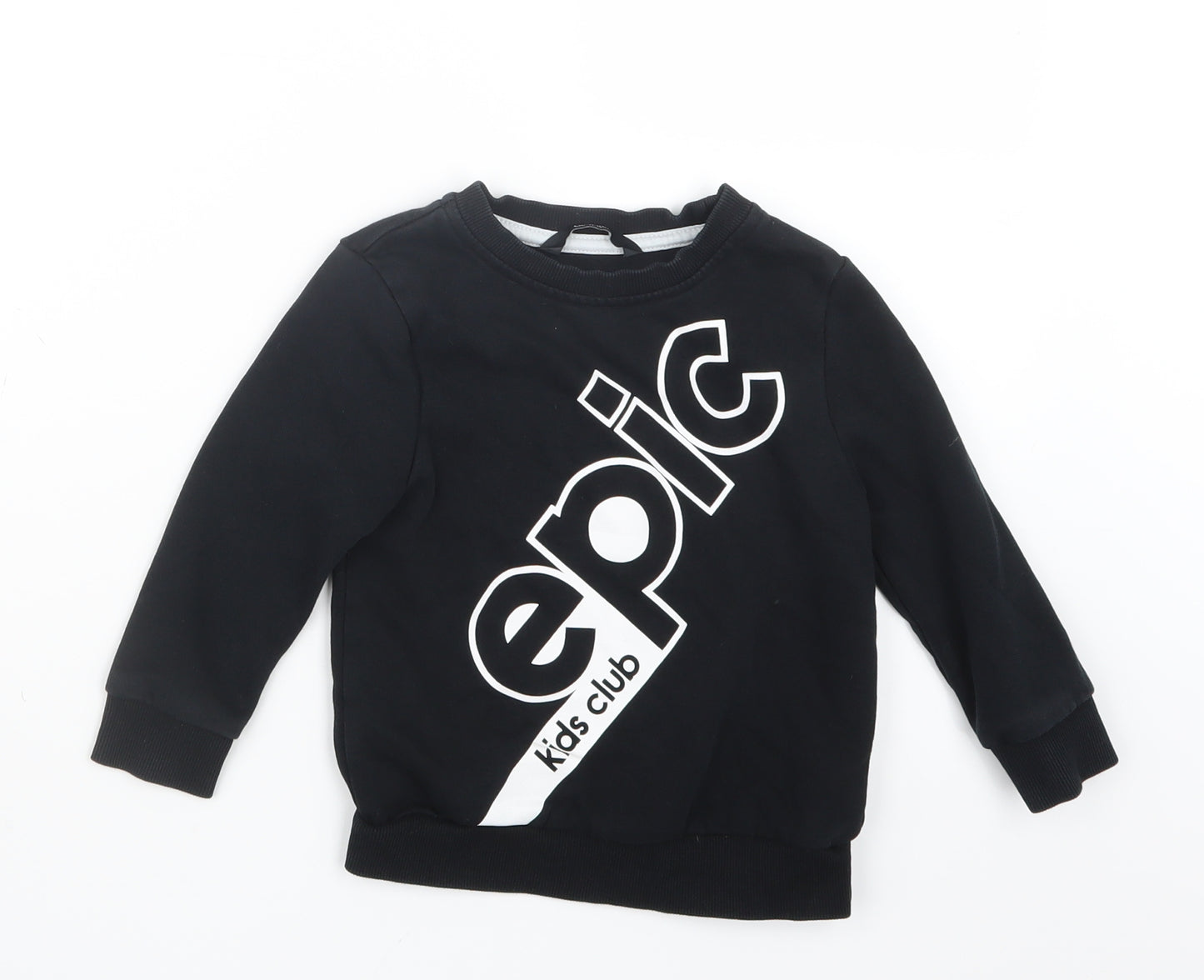 George Boys Black   Pullover Jumper Size 18-24 Months