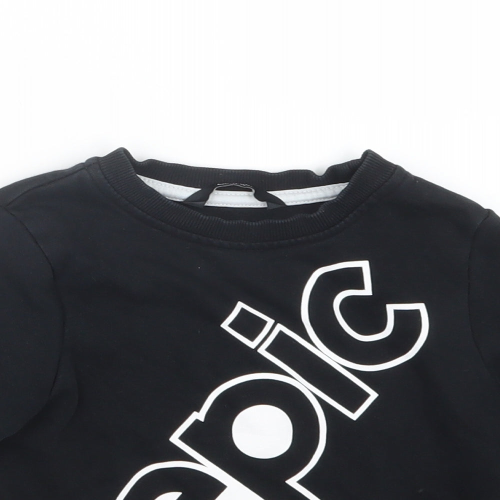 George Boys Black   Pullover Jumper Size 18-24 Months