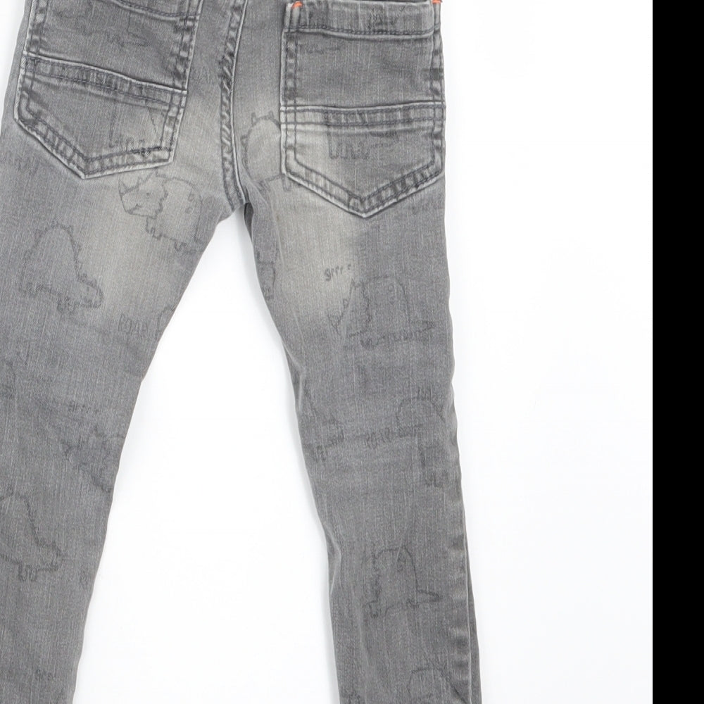 F&F Boys Grey  Denim Straight Jeans Size 2-3 Years