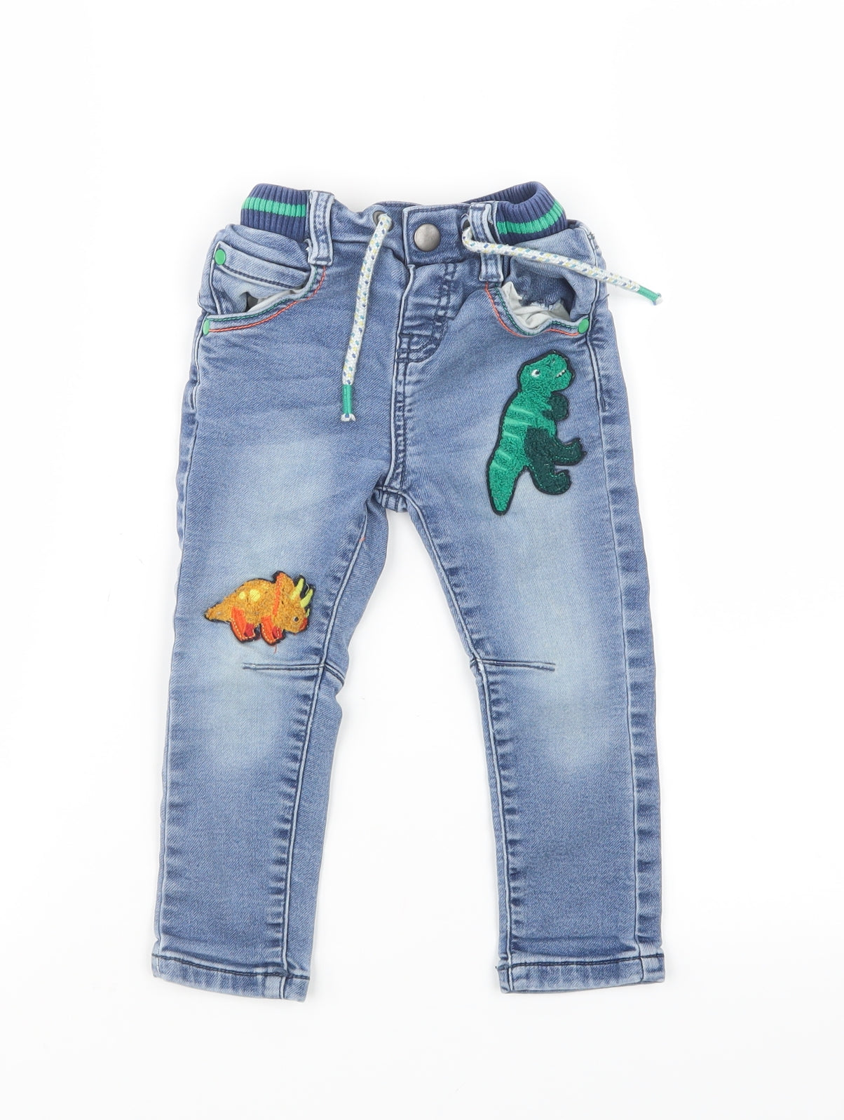 TU Boys Blue  Denim Cargo Jeans Size 18-24 Months