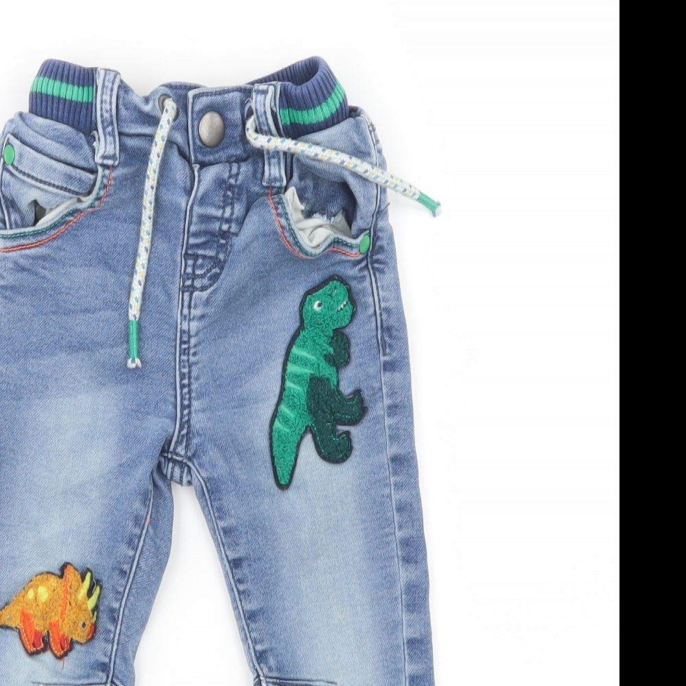 TU Boys Blue  Denim Cargo Jeans Size 18-24 Months
