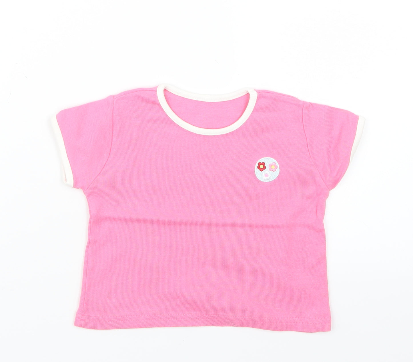George Girls Pink   Basic T-Shirt Size 6-9 Months