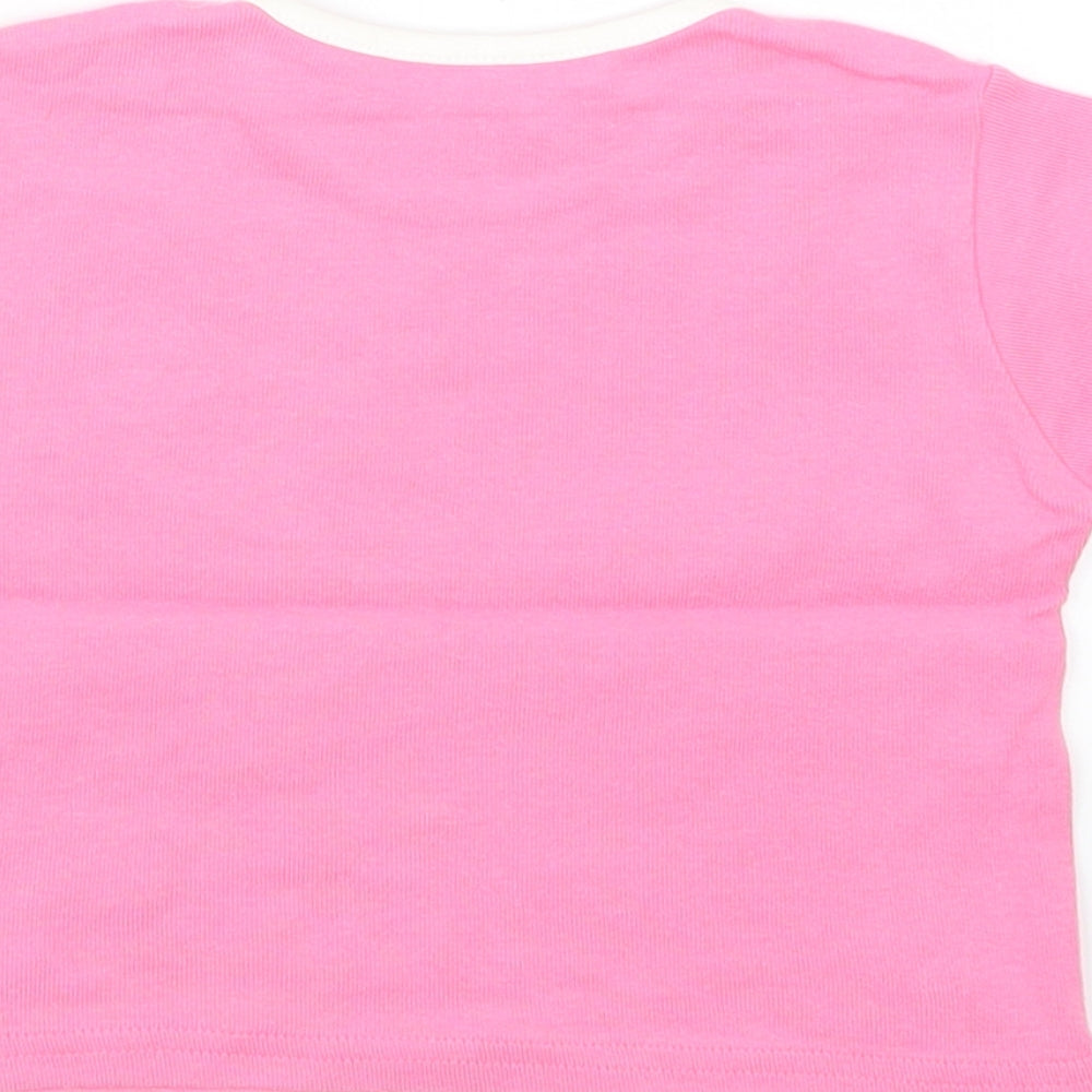 George Girls Pink   Basic T-Shirt Size 6-9 Months