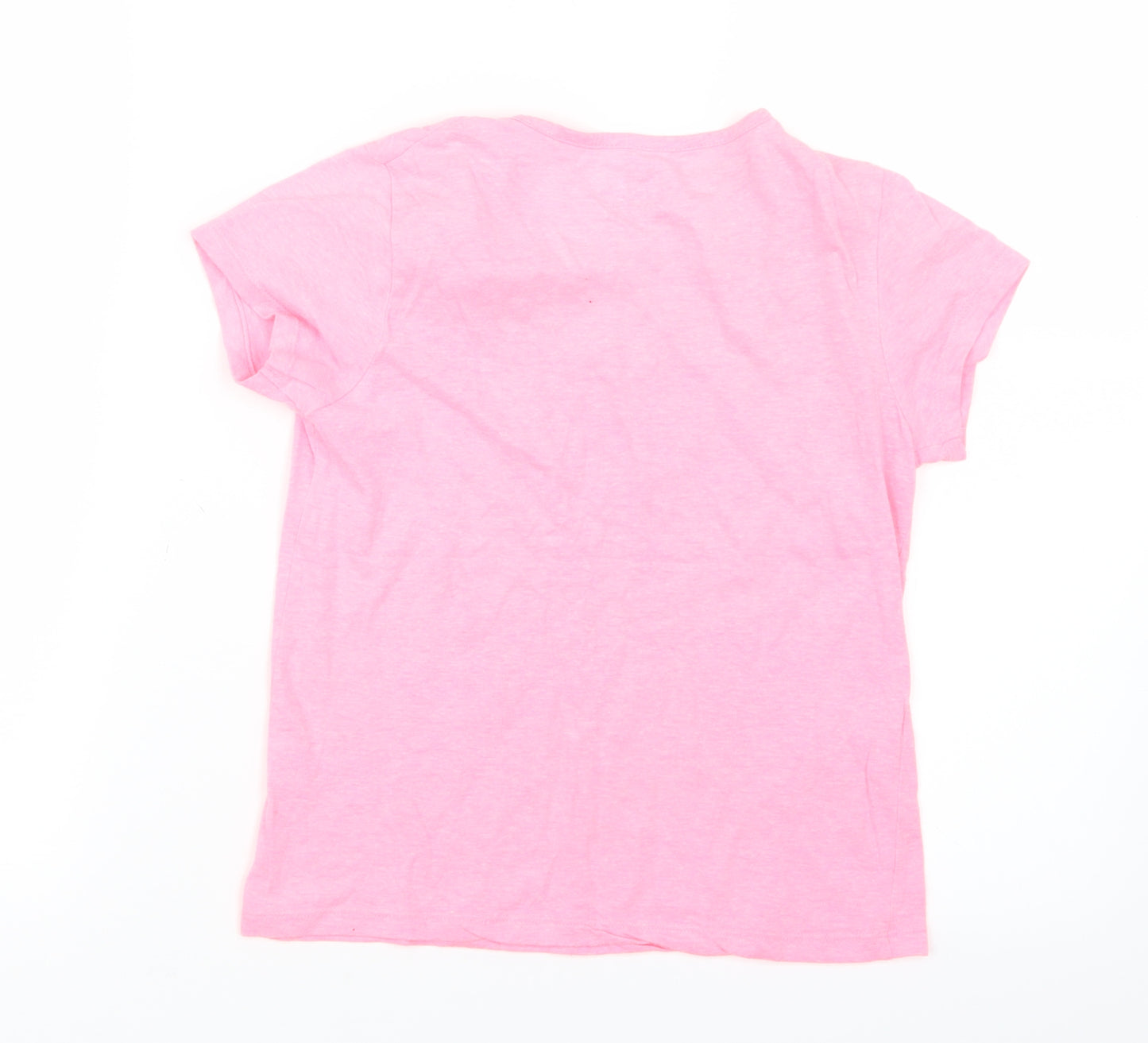 Pep&Co Girls Pink   Basic T-Shirt Size 9-10 Years