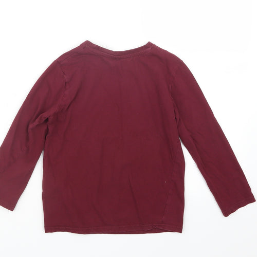 Harry Potter Girls Red   Basic T-Shirt Size 7 Years  - Hogwarts