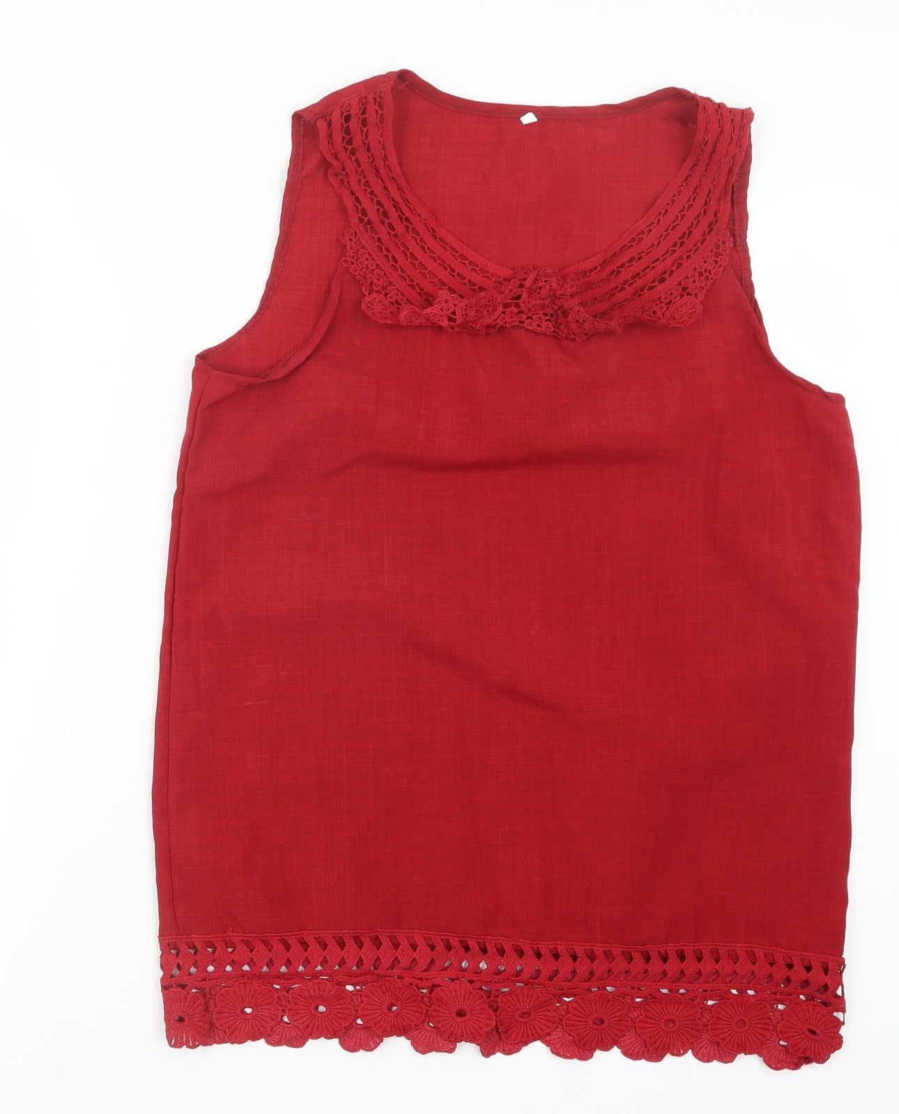 Preworn Womens Red   Basic Tank Size XL