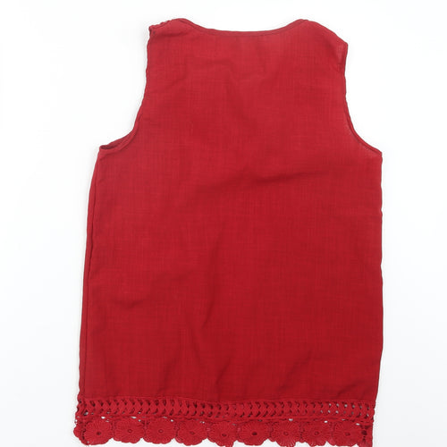 Preworn Womens Red   Basic Tank Size XL