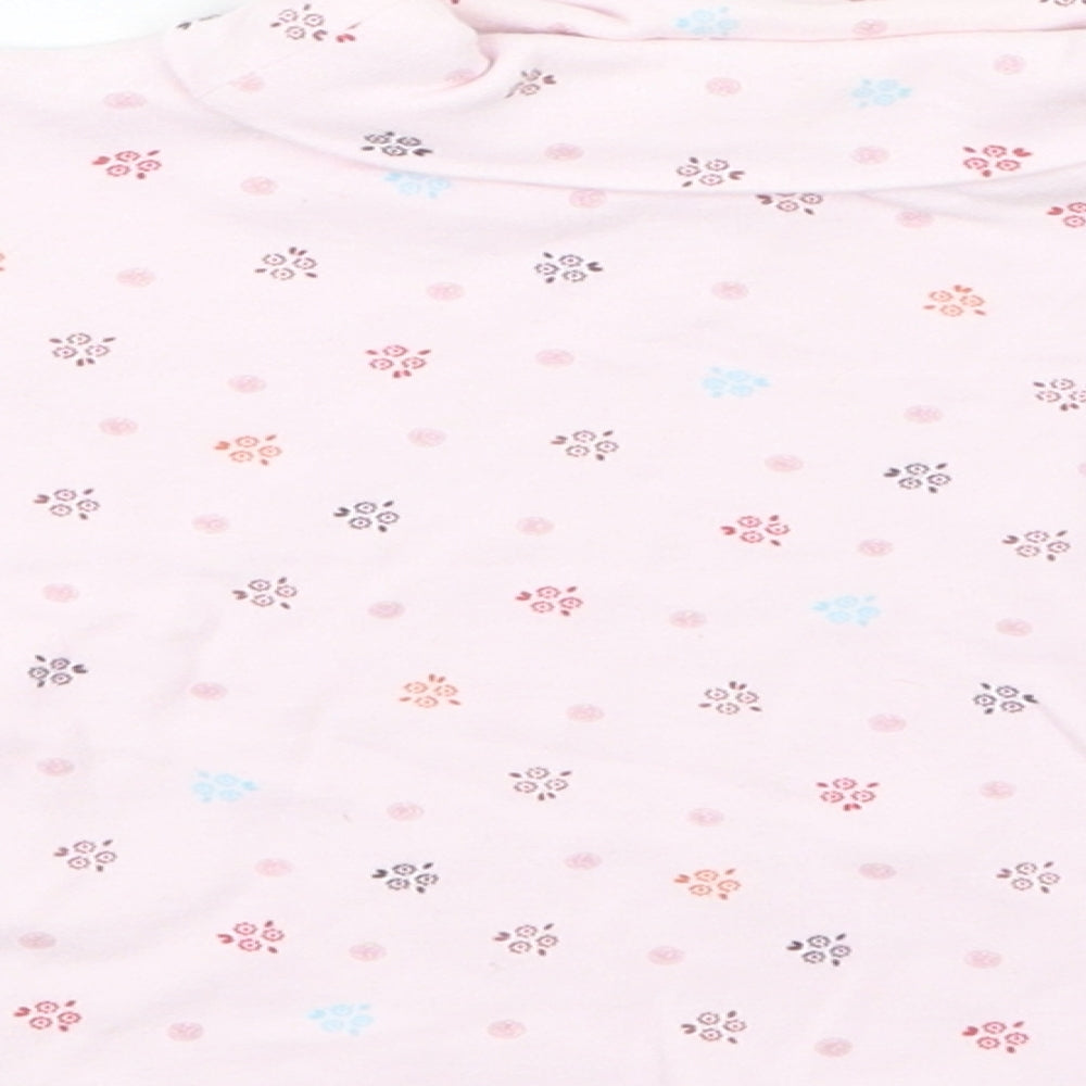 Jasper Conran Girls Pink Geometric  Basic T-Shirt Size 12-18 Months