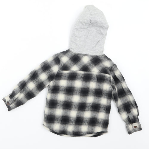 F&F Boys Black Check  Jacket  Size 4-5 Years