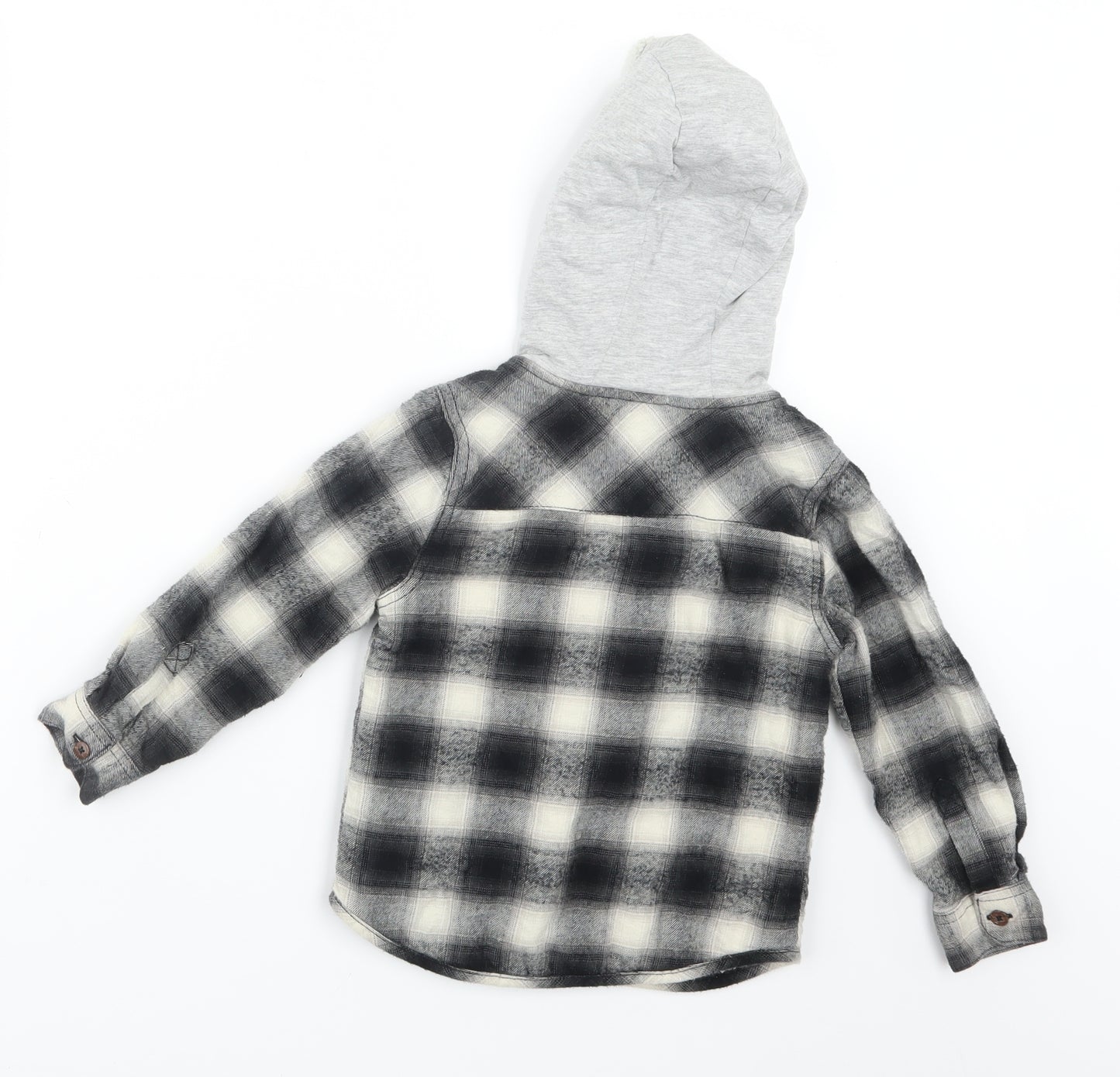 F&F Boys Black Check  Jacket  Size 4-5 Years