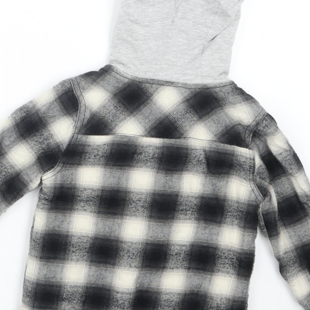 F&F Boys Black Check  Jacket  Size 4-5 Years