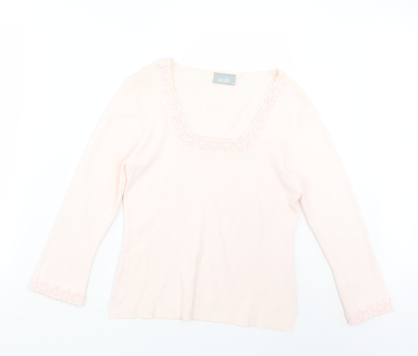 Wallis Womens Pink  Knit Pullover Jumper Size 12