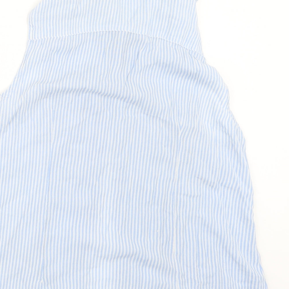 Very Womens Blue Striped  Basic Button-Up Size 8