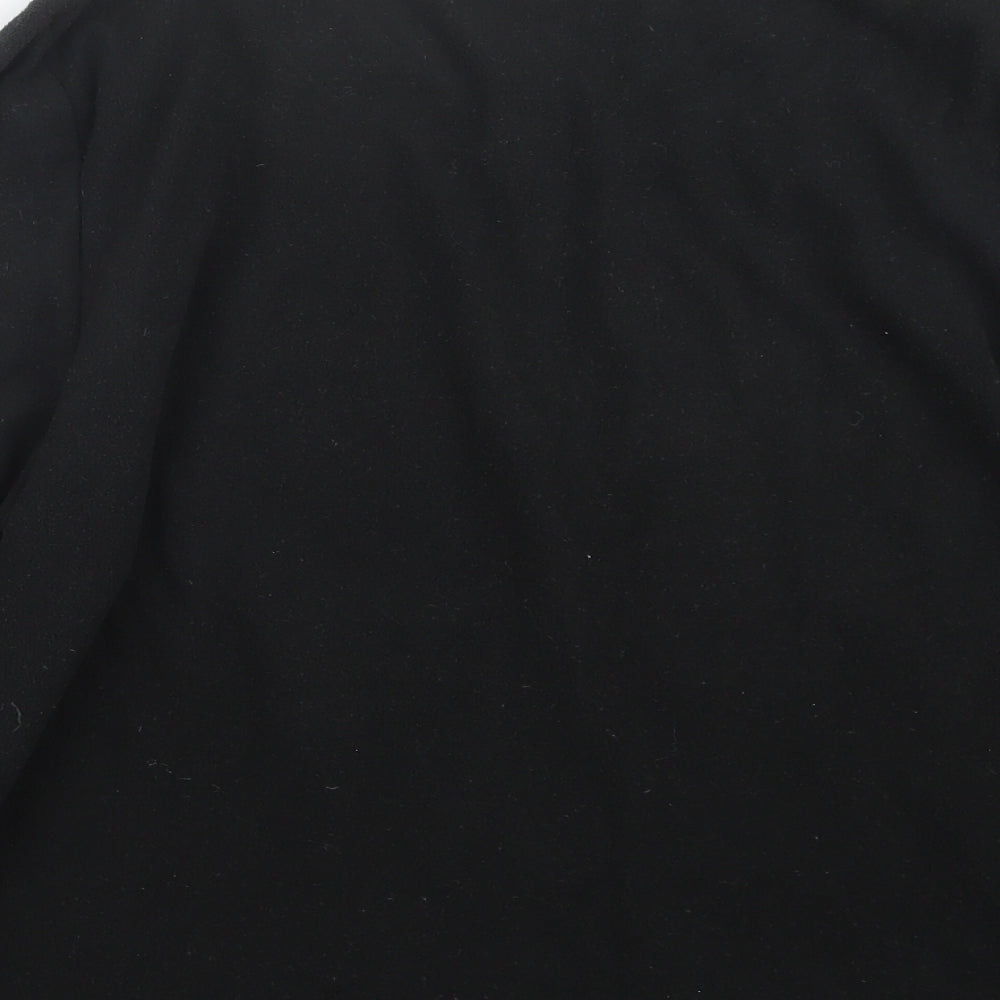 Preworn Womens Black Geometric  Top Pyjama Top Size M