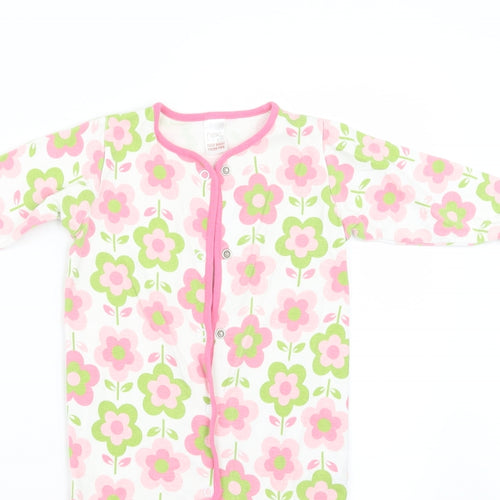NEXT Girls Pink Floral  Babydoll One Piece Size 6-9 Months