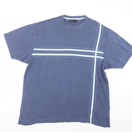 Cedar Wood State Mens Blue    T-Shirt Size M