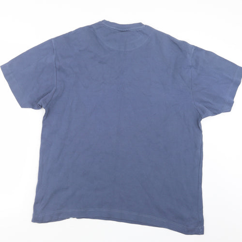 Cedar Wood State Mens Blue    T-Shirt Size M