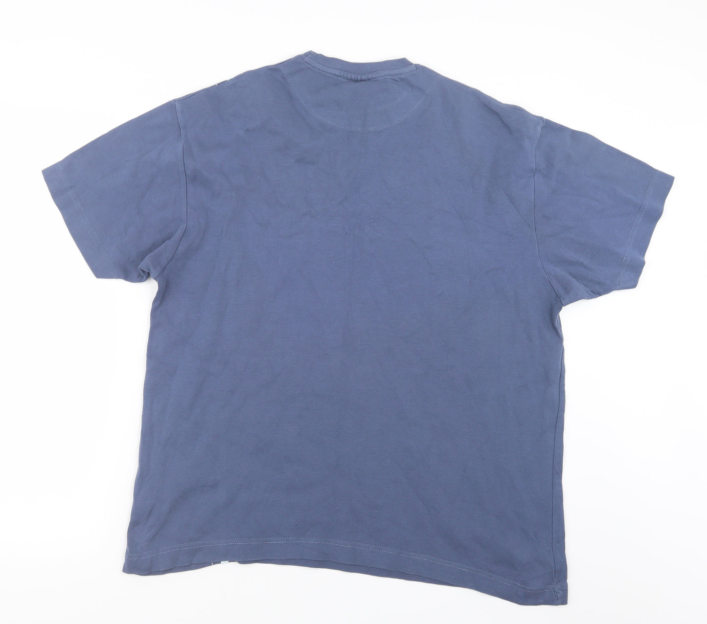 Cedar Wood State Mens Blue    T-Shirt Size M