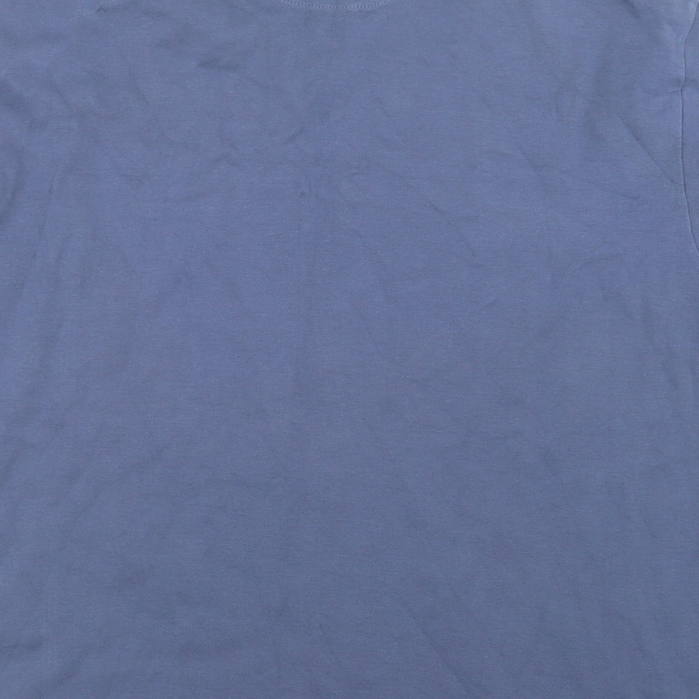 Cedar Wood State Mens Blue    T-Shirt Size M