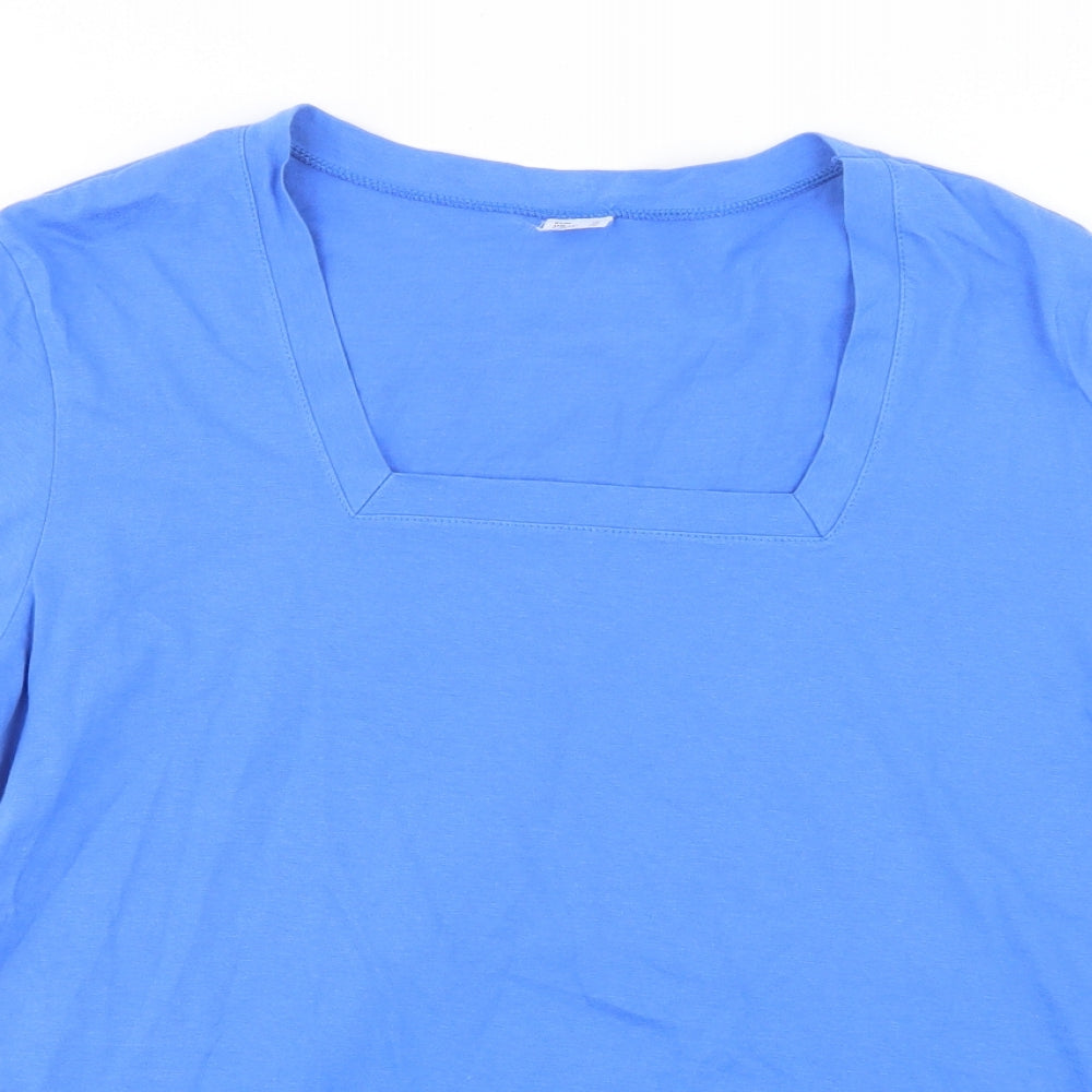 Preworn Womens Blue   Basic T-Shirt Size 18