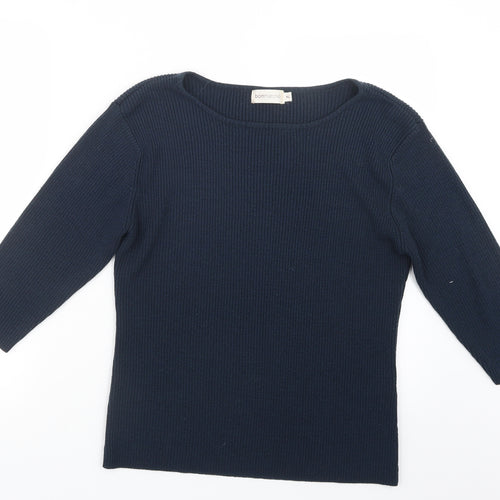 Bonmarché Womens Blue  Knit Pullover Jumper Size XL