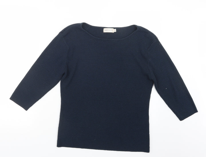Bonmarché Womens Blue  Knit Pullover Jumper Size XL