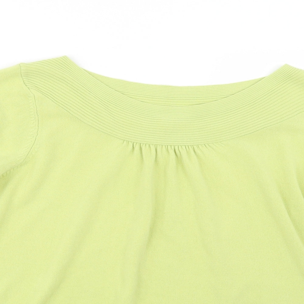 Marks and Spencer Womens Green  Knit Pullover Jumper Size 20
