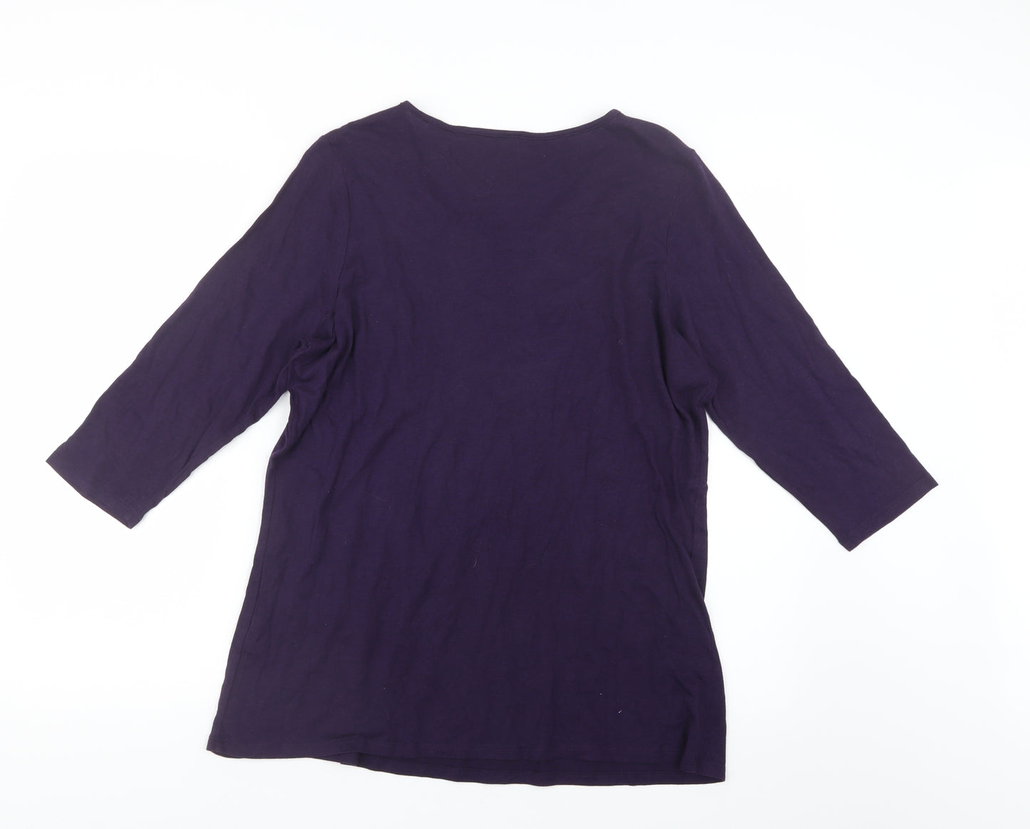 Marks and Spencer Womens Purple   Basic T-Shirt Size 20