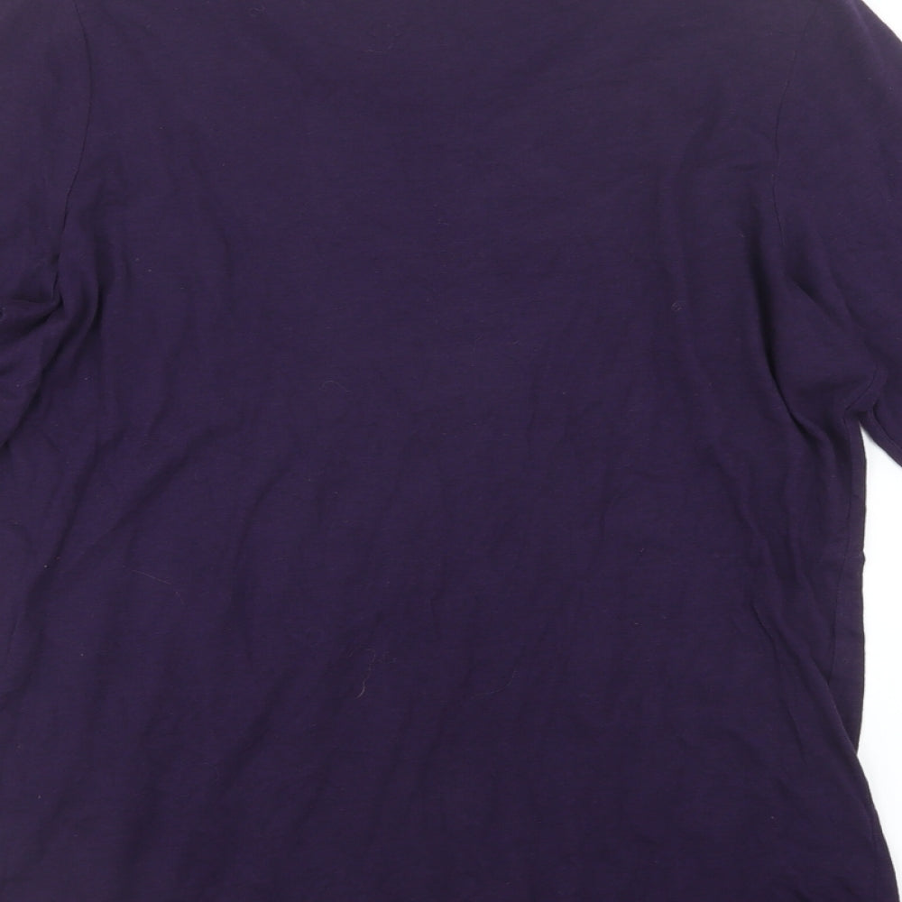 Marks and Spencer Womens Purple   Basic T-Shirt Size 20