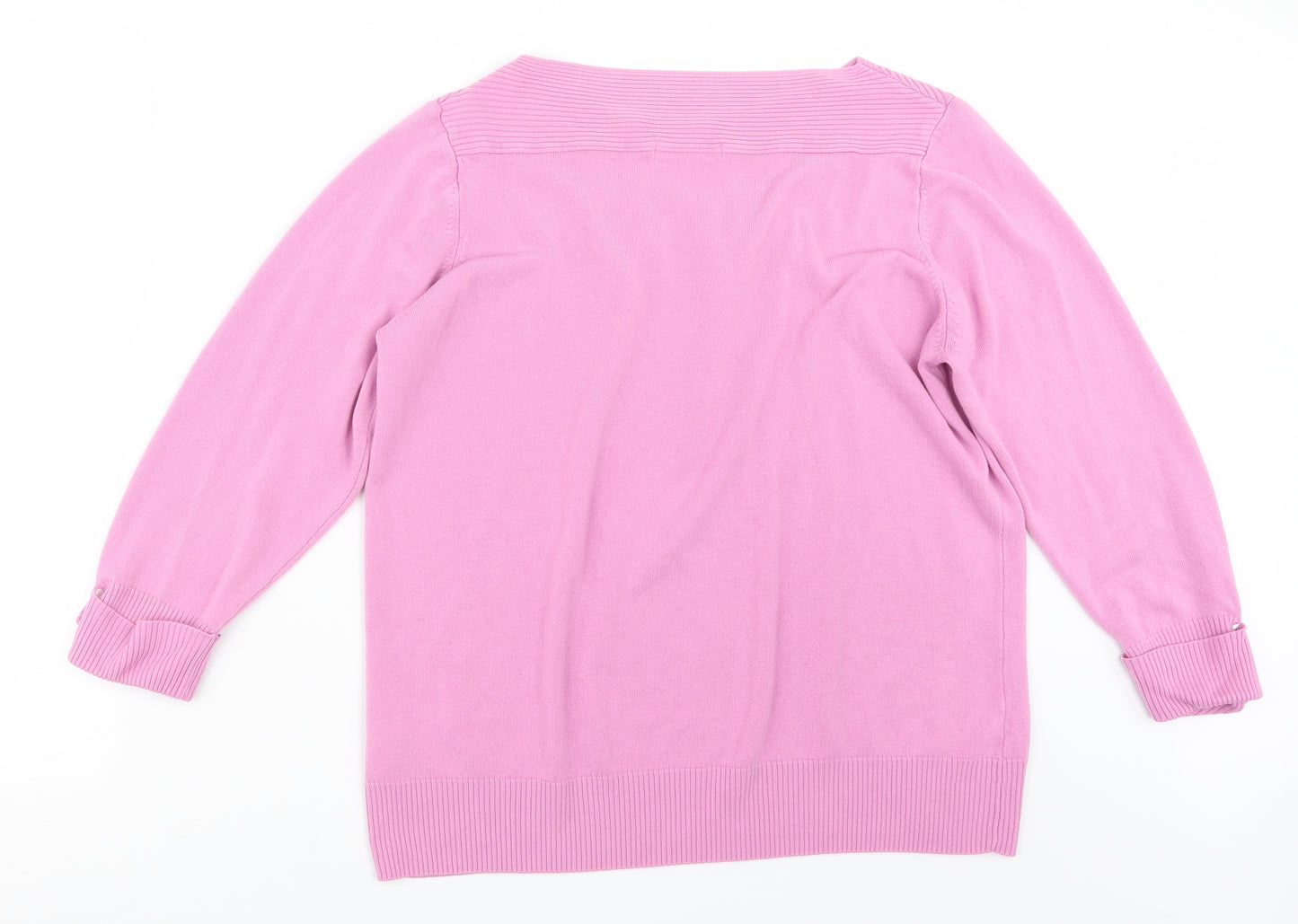 Marks and Spencer Womens Pink  Knit Pullover Jumper Size 20