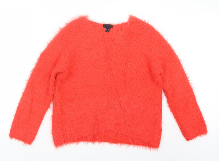 Atmosphere Womens Red  Knit Pullover Jumper Size 14