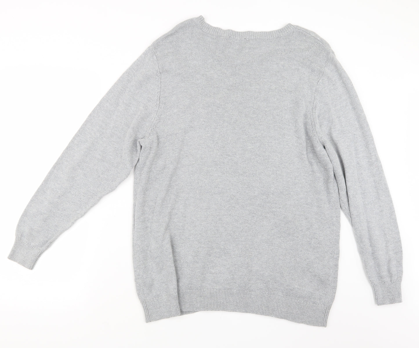 F&F Womens Grey  Knit Pullover Jumper Size 20  - Penguins