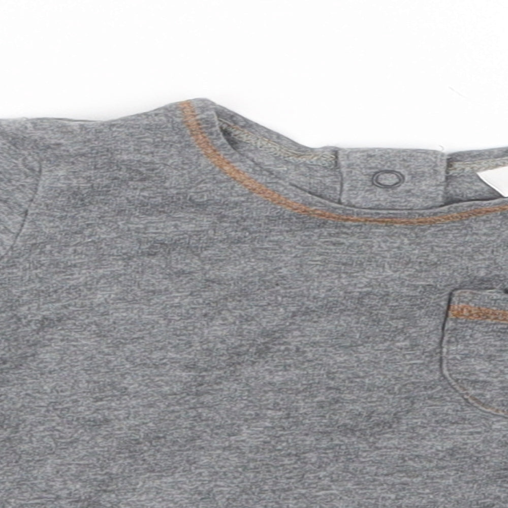 NEXT Boys Grey   Basic T-Shirt Size 3-6 Months