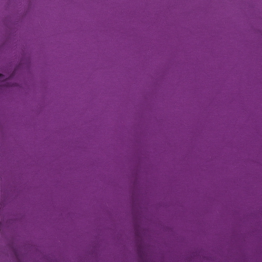 Yessica Womens Purple  Knit Cardigan Jumper Size M
