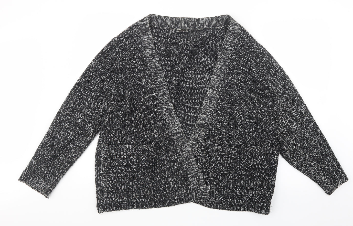JD Williams Womens Grey  Knit Cardigan Jumper Size 12