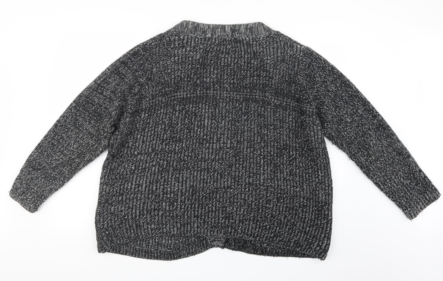 JD Williams Womens Grey  Knit Cardigan Jumper Size 12