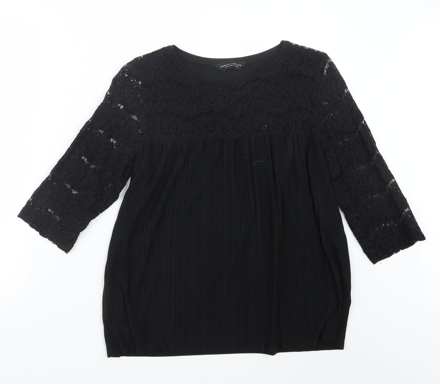 Dorothy Perkins Womens Black   Basic Blouse Size 16