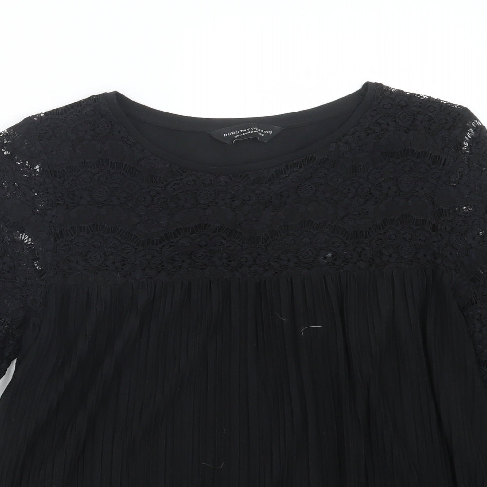 Dorothy Perkins Womens Black   Basic Blouse Size 16