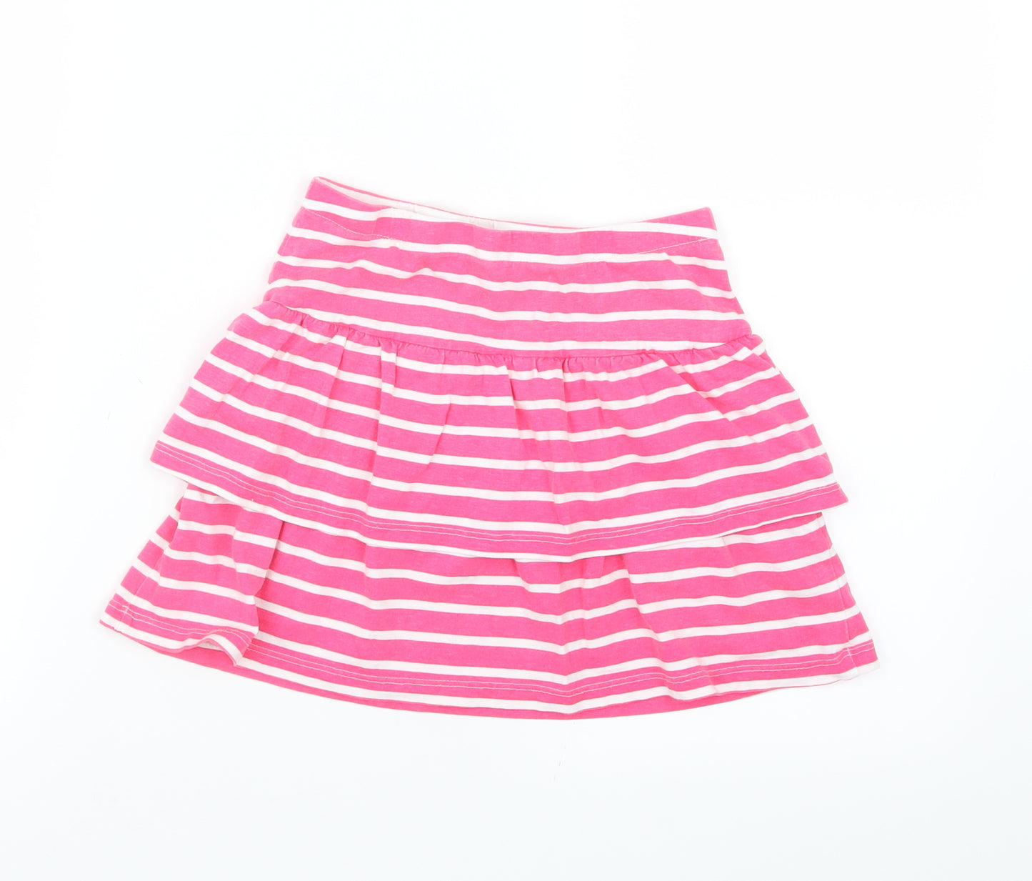 Matalan Girls Pink Striped  A-Line Skirt Size 9 Years