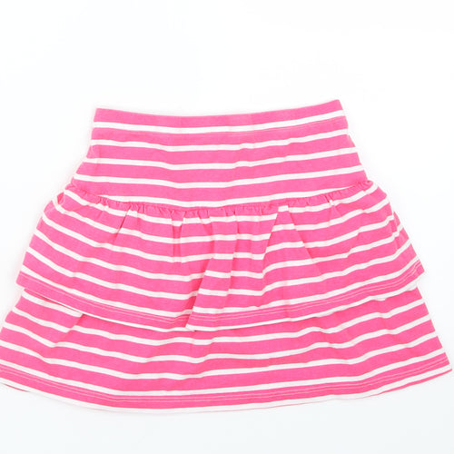 Matalan Girls Pink Striped  A-Line Skirt Size 9 Years