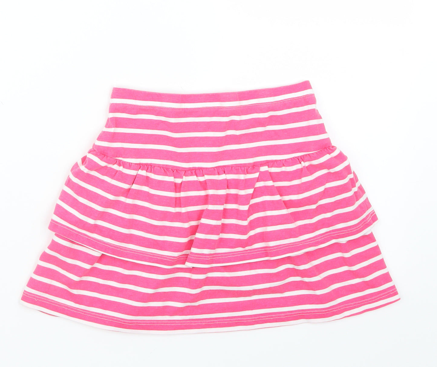 Matalan Girls Pink Striped  A-Line Skirt Size 9 Years
