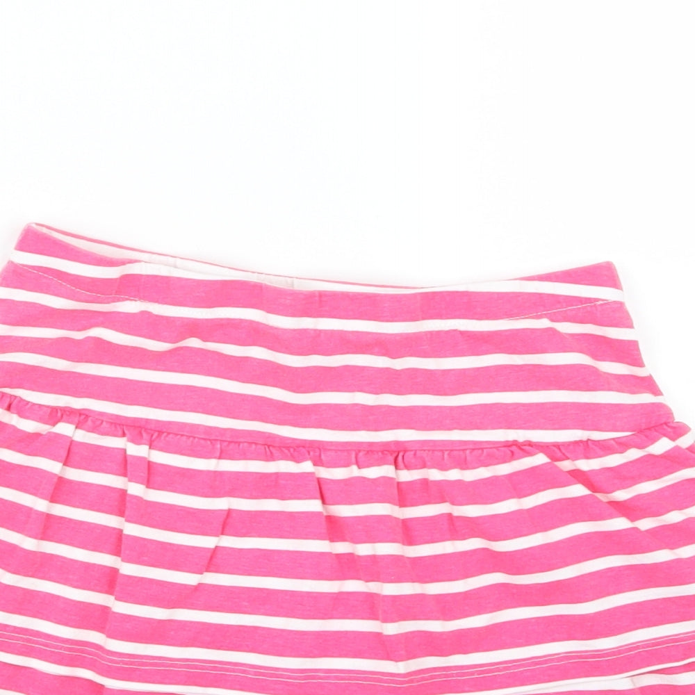 Matalan Girls Pink Striped  A-Line Skirt Size 9 Years