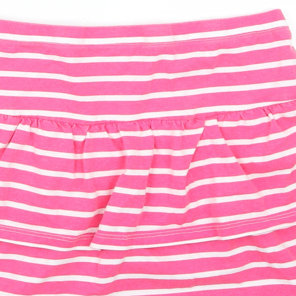 Matalan Girls Pink Striped  A-Line Skirt Size 9 Years