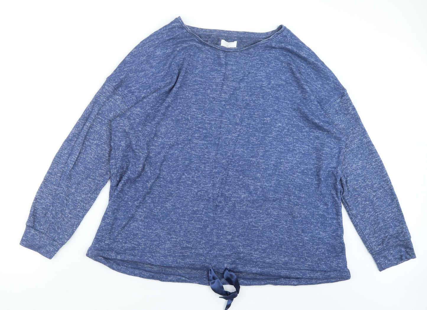 Matalan Womens Blue Geometric  Top Pyjama Top Size 16