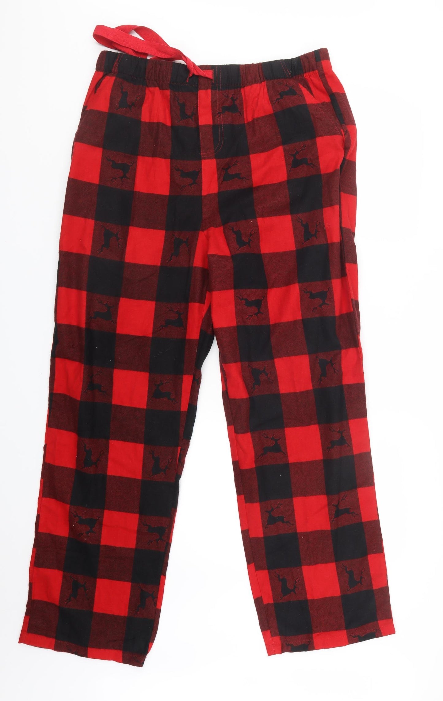 Cedar Wood State Mens Red Check   Pyjama Pants Size L