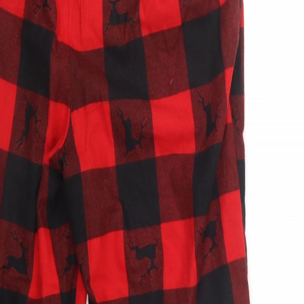 Cedar Wood State Mens Red Check   Pyjama Pants Size L