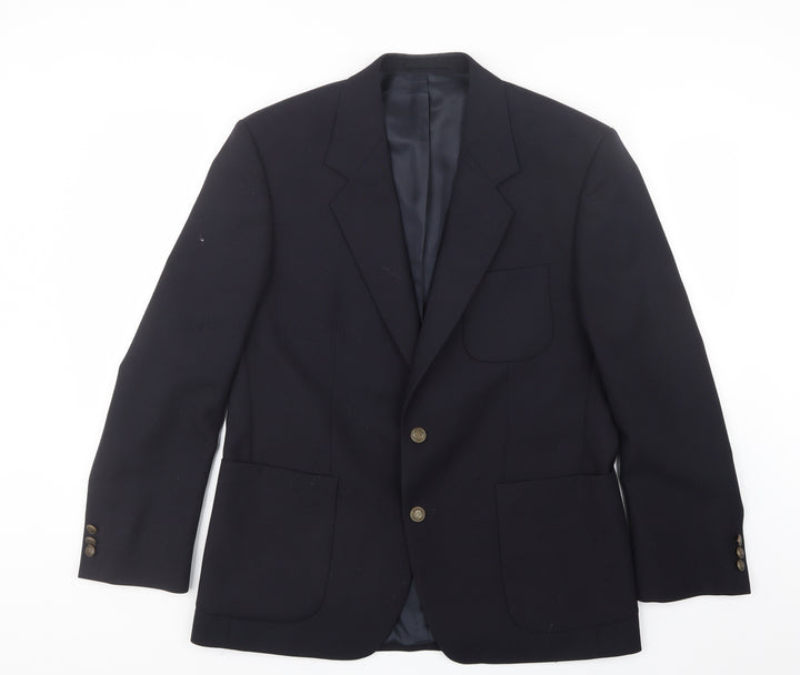 Varteks Mens Blue   Jacket Suit Jacket Size 38