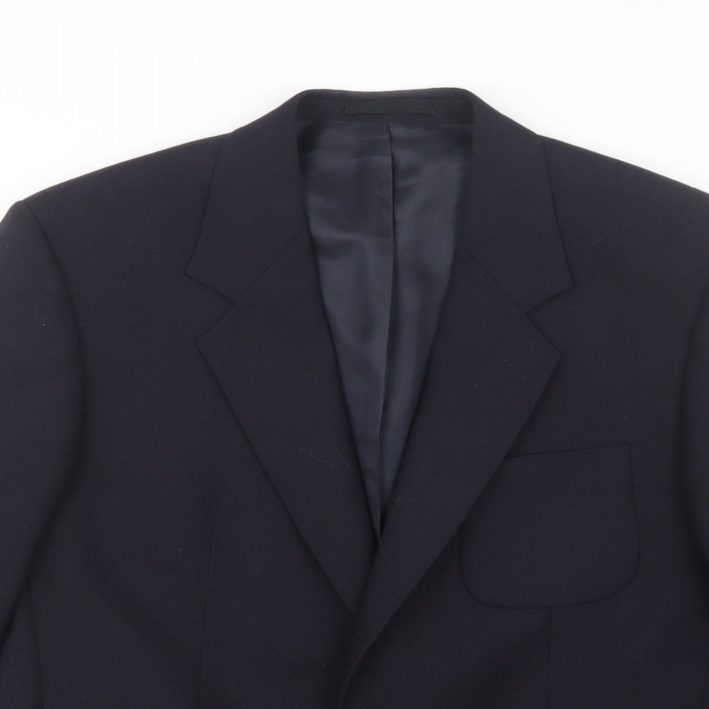 Varteks Mens Blue   Jacket Suit Jacket Size 38