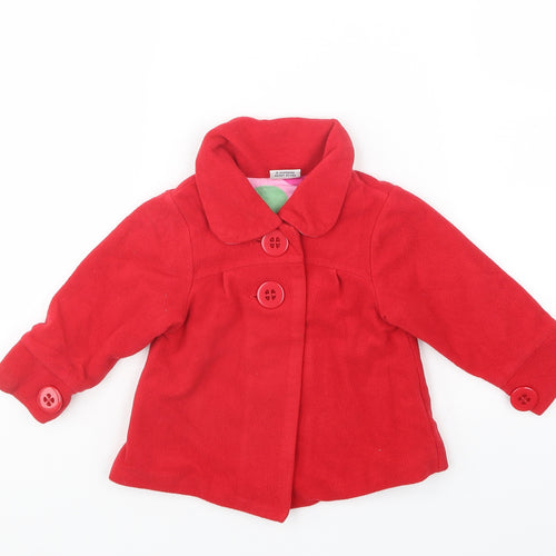 NEXT Girls Red   Jacket Coat Size 9-12 Months